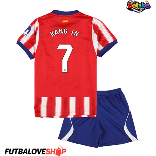 Dres Atletico Madrid Lee Kang-in #7 Domáci pre deti 2026-27 Krátky Rukáv (+ trenírky)